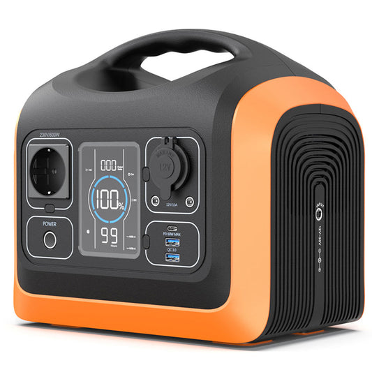Wholesale 600W 595Wh Portable Solar Power Station with LED Light for Outdoor Camping
